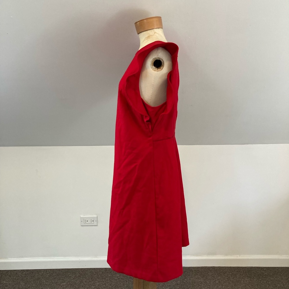 Vineyard Vines Red Flutter Sleeve Shift Dress - image 7